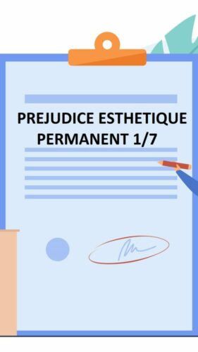 Préjudice esthétique permanent 1/7