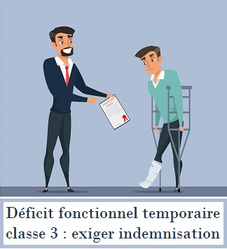 Déficit fonctionnel temporaire classe 3