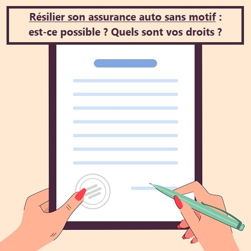 Résilier son assurance auto sans motif